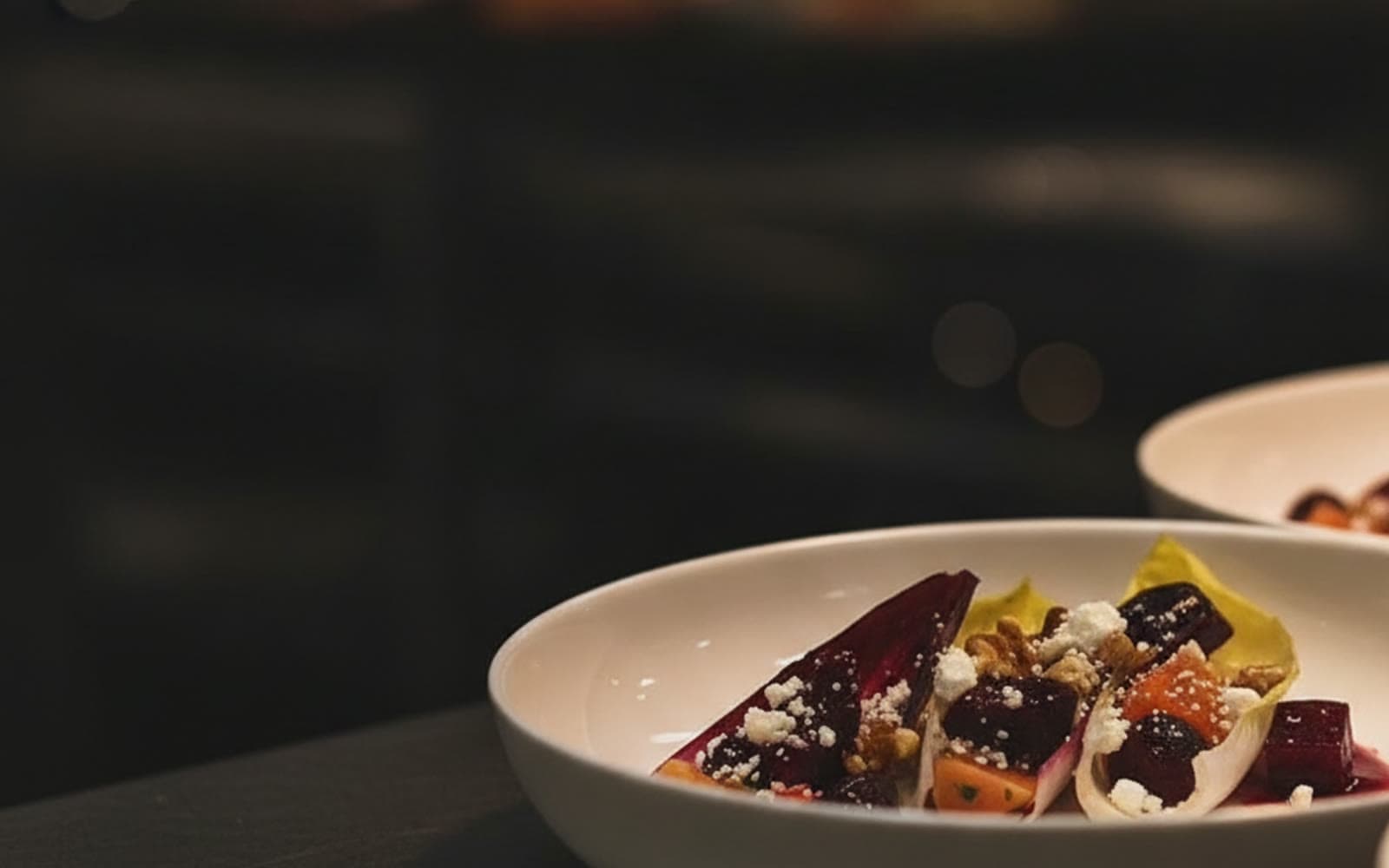 Chef-plated dishes served at a Central Florida catered event