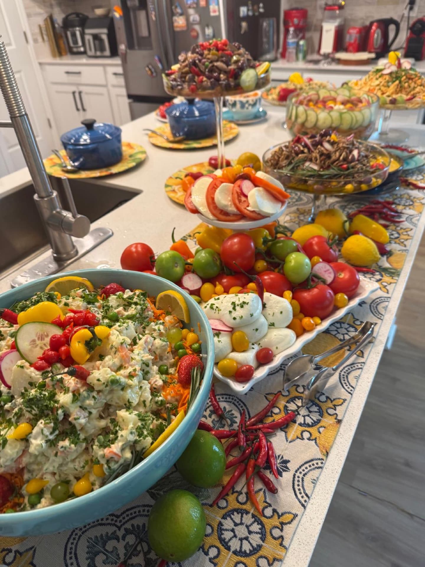 Chef-plated dishes served at a Central Florida catered event